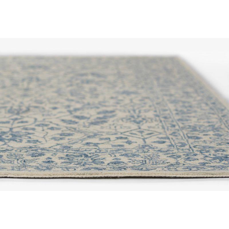 Momeni 2'x3' Leiden Ikat Otis Handtufted Accent Rug Ivory: Wool, Medium Pile, Classic Pattern, Indoor Use