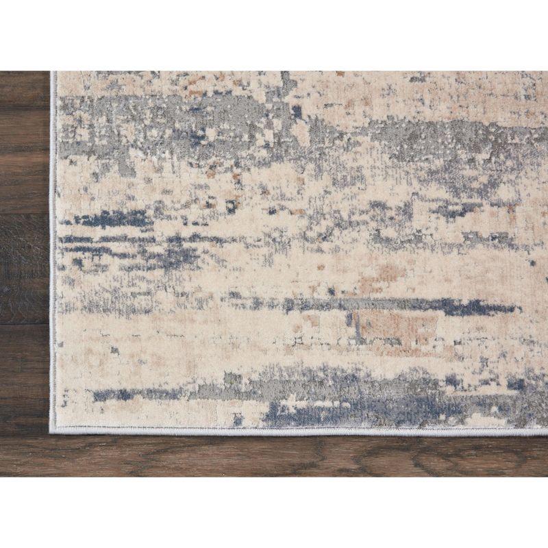 Nourison Rustic Textures Abstract Modern Indoor Area Rug Beige/Grey 3'11" x 5'11"
