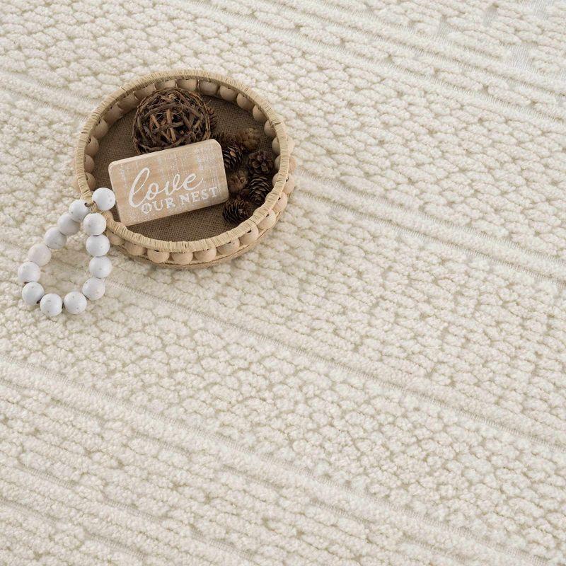 Hauteloom Bahar Cream & Gray Washable Area Rug