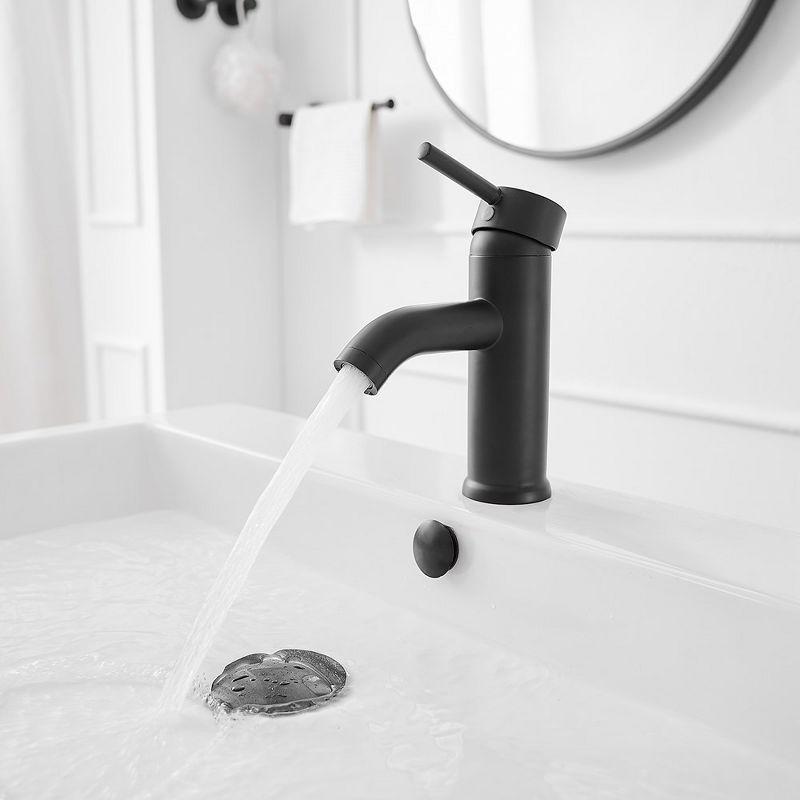 Single-Hole Single-handle Bathroom Faucet with Drain Assembly