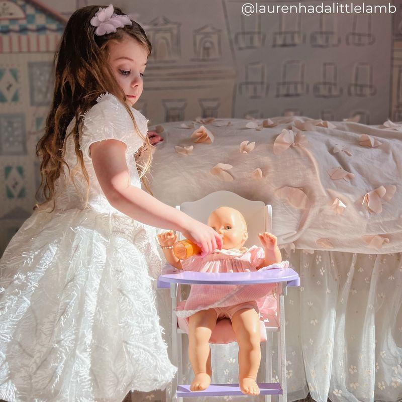 Teamson Kids Olivia's Little World Wooden Baby Doll High Chair