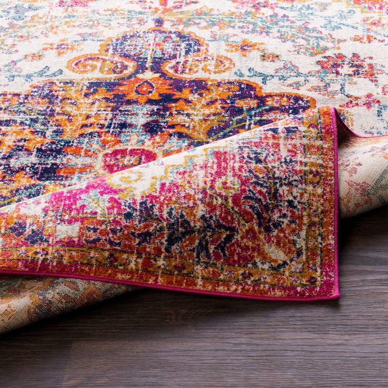 Livabliss 2'x3' Abby Traditional Rugs Cream/Saffron: Stain & Fade-Resistant, Medium Pile, Indoor Use