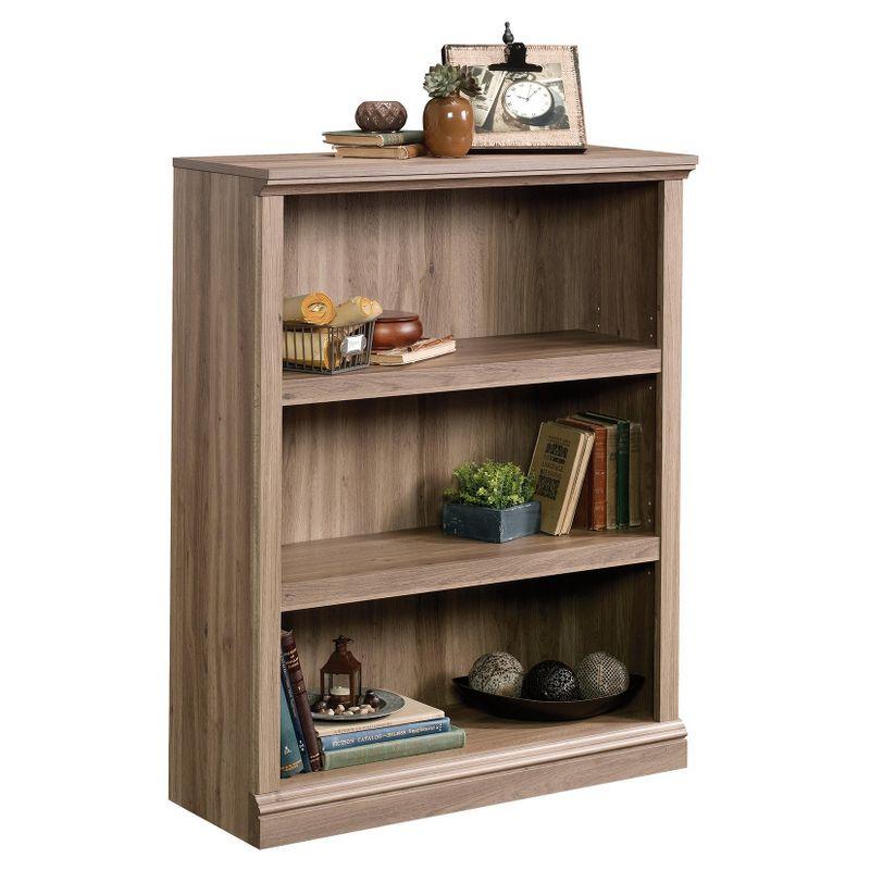 43.78" Shelf Bookshelf Salt Oak - Sauder: Wood Composite, Light Brown, for Living Room & Office