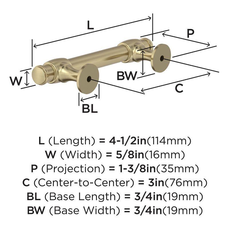 Winsome 3 in (76 mm) Center-to-Center Cabinet Pull