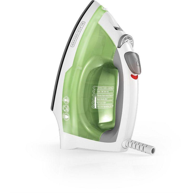 BLACK+DECKER Easy Steam Compact Iron, 2X Smoother Glide, Nonstick Soleplate & Anti-Drip