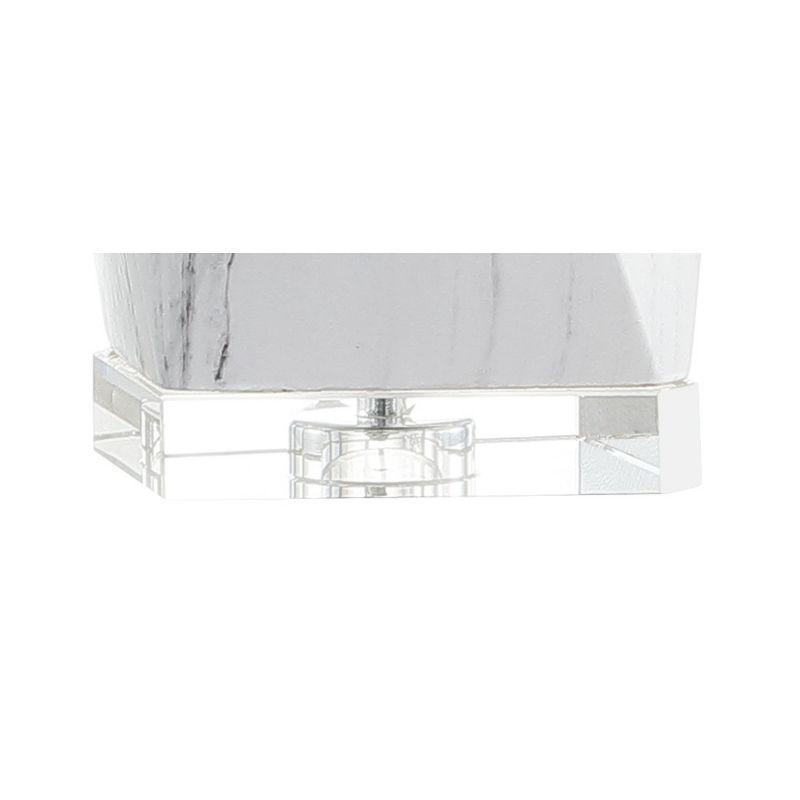 JONATHAN Y Oslo Ceramic Marble/Crystal LED Table Lamp