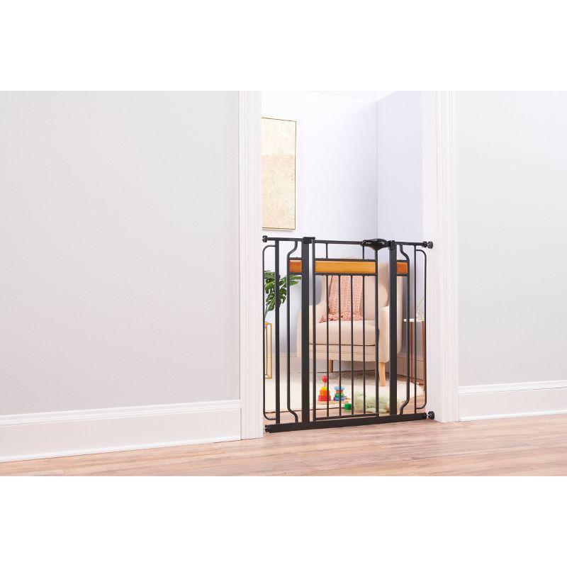 Regalo Extra Tall Home Accents Metal Walk Through Baby Gate