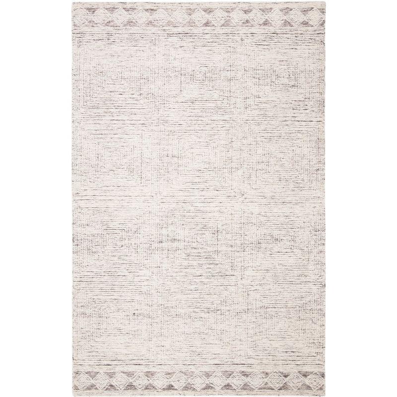 Abstract ABT349 Hand Tufted Indoor Area Rug - Ivory/Grey - 8'x10' - Safavieh