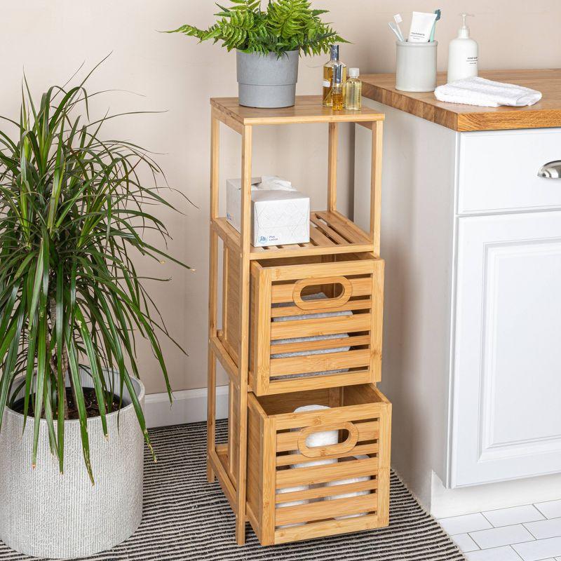 Household Essentials Darcy 2 Drawer Storage Drawer