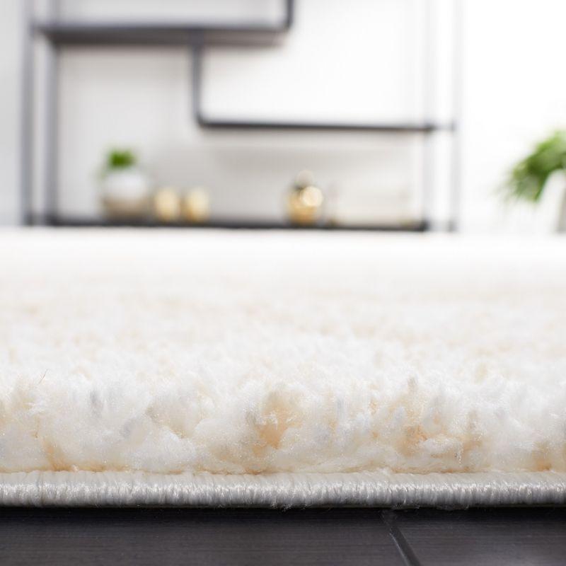Berber Shag BER574 Power Loomed Indoor Area Rug - Ivory/Beige - 5'5"x7'7" - Safavieh