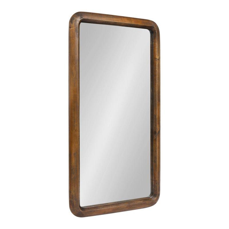 Pao Full Length Wall Mirror Walnut Brown - Kate & Laurel All Things Decor