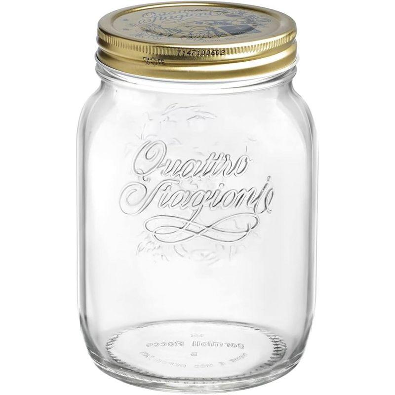 Bormioli Rocco Quattro Stagioni Food Jar wide Mouth (Set of 6)