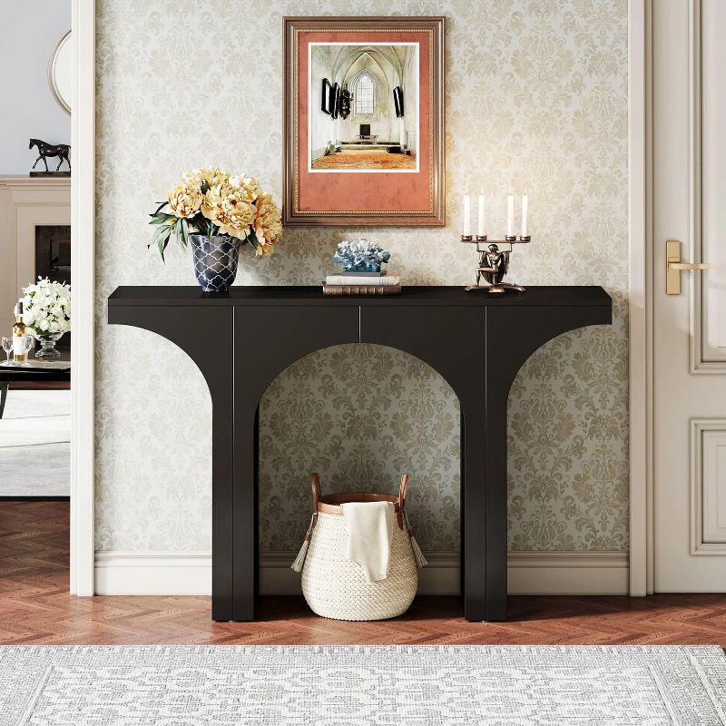 Hommoo 47-Inch Console Table Black