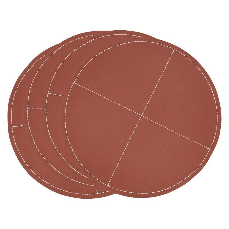 Mirela Collection 100% Polyurethane No Pattern Round Placemat