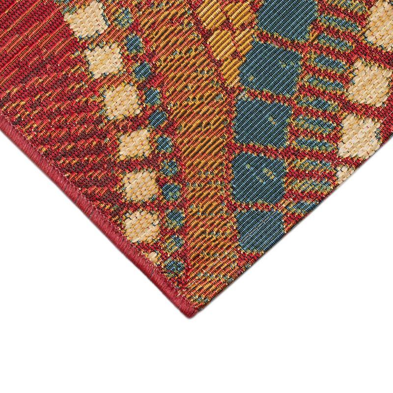 Liora Manne Marina Circles Indoor/Outdoor Rug Saffron 3'3" x 4'11"