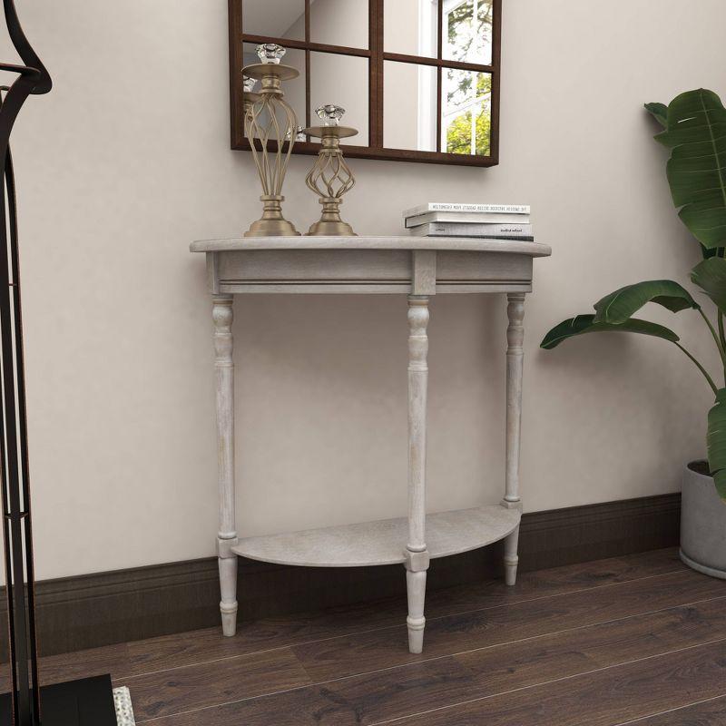 Ophelia & Co. Mcbroom Wood Half Moon 1 Shelf Console Table