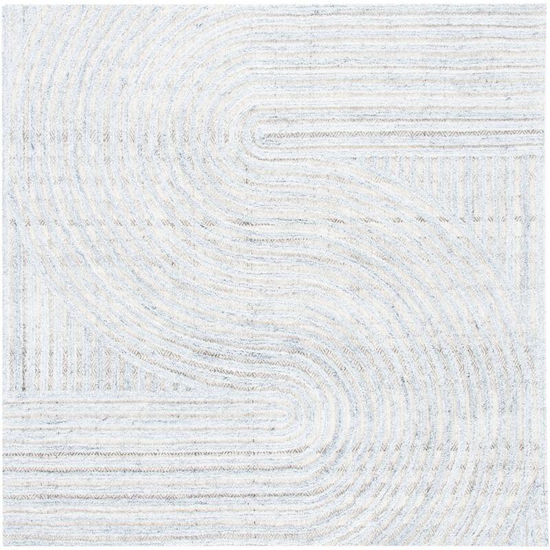 Southampton SHA301 Hand Tufted Indoor Area Rug - Grey - 6'x6' - Safavieh