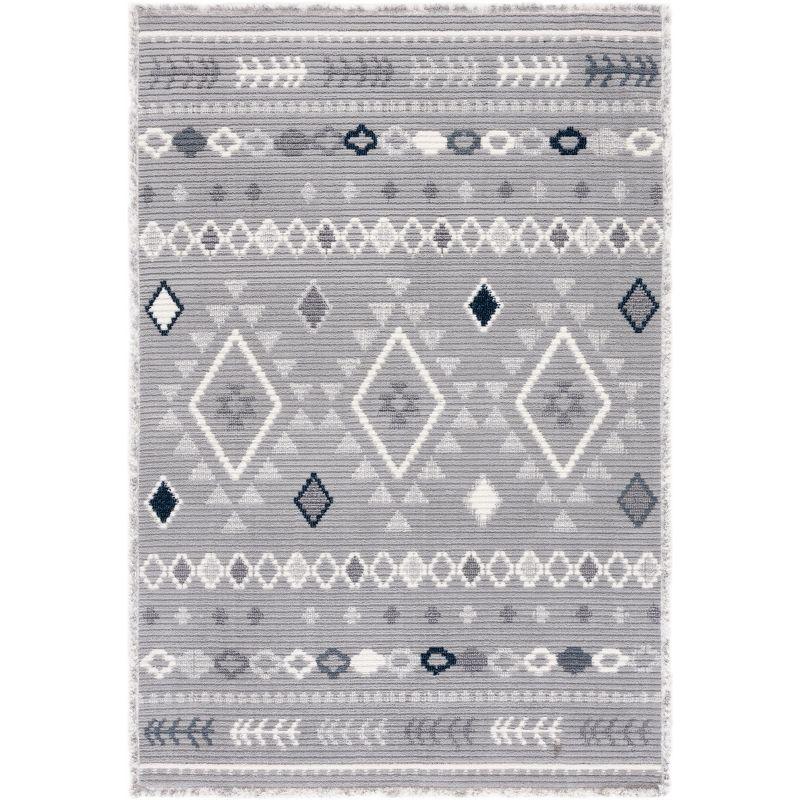 Marrakesh MRK606 Power Loomed Area Rug - Gray/Light Gray - 8'x10' - Safavieh.
