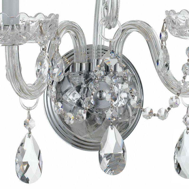 Crystorama Lighting Traditional Crystal 2 - Light Sconce in  Polished Chrome