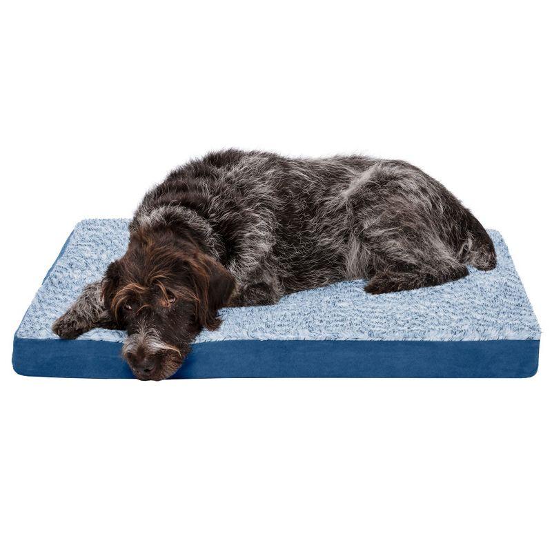 Large Marine Blue Orthopedic Foam Outdoor Dog Bed