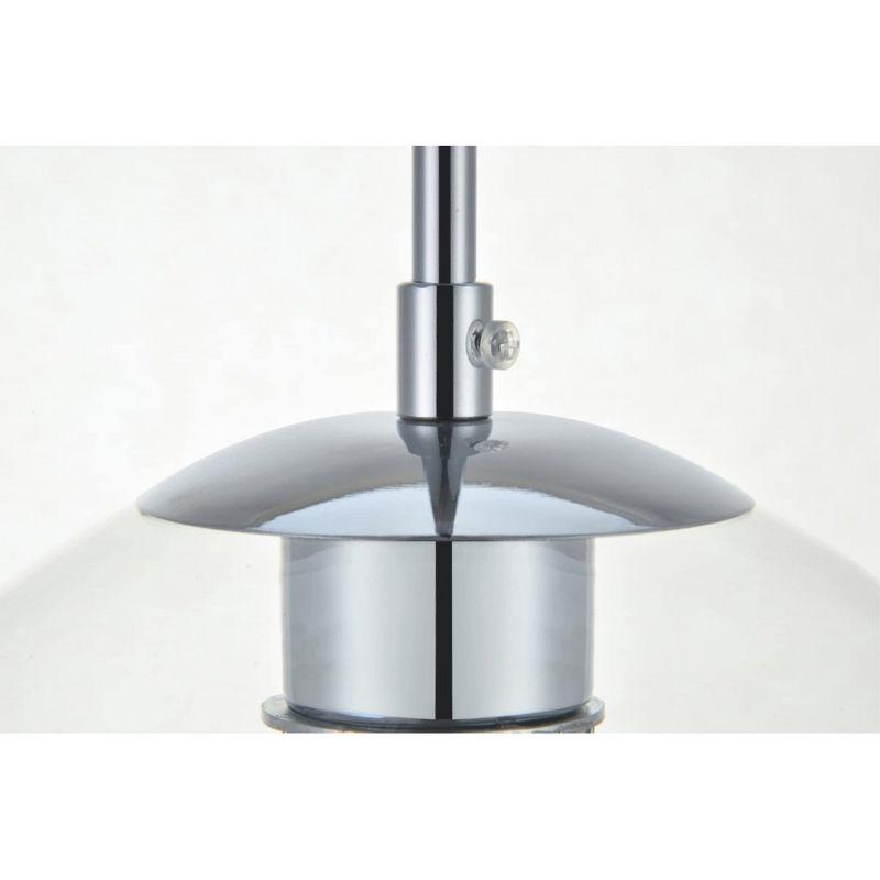 Elegant Lighting Baxter 3 Lights Chrome Pendant With Clear Glass