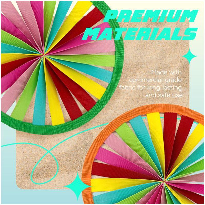 Sunlite Sports Rainbow Flying Ring, Outdoor Family Fun, Play in Park Beach Backyard, for All Ages - Green