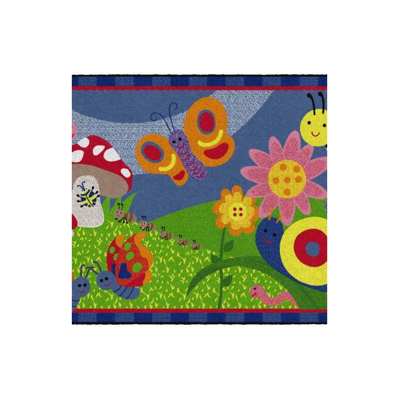 Flagship Carpets Cutie Bugs Kids and Baby Non Slip Area Rug, 3' x 5'