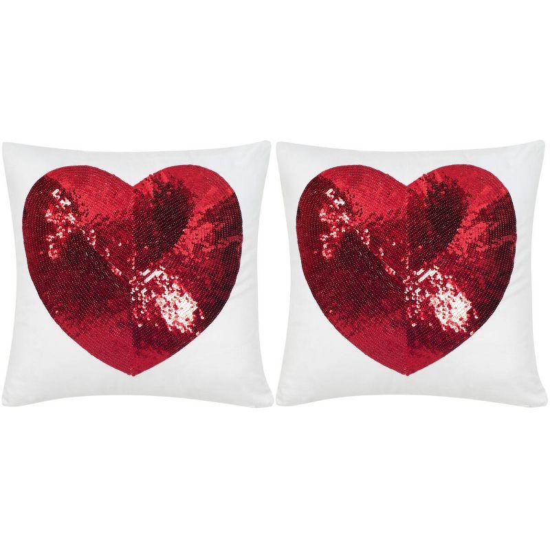 Geometric Feather Throw Pillow (Set of 2)