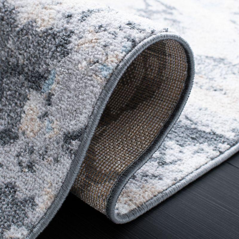 Toscana TOS670 Power Loomed Area Rug - Ivory/Grey - 6'7"x6'7" - Safavieh.