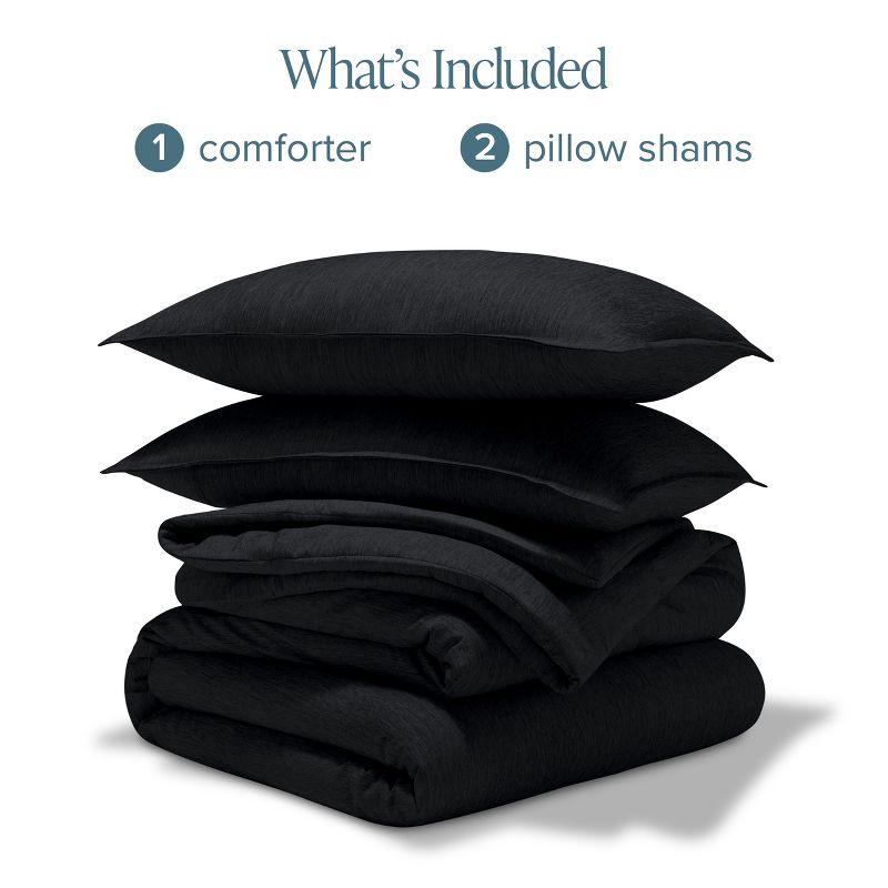 Bare Home Heathered Comforter Set - Ultra-Soft - Goose Down Alternative - All Season Warmth & Reviews | Wayfair