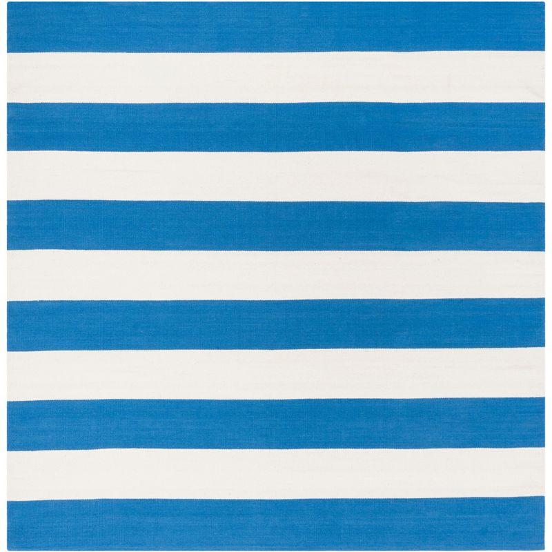 Montauk MTK712 Hand Woven Indoor Area Rug - Blue/Ivory - 6'x6' - Safavieh