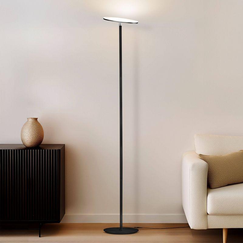 Brightech Sky Industrial 63 in. Dimmable LED Floor Lamp with Adjustable Head