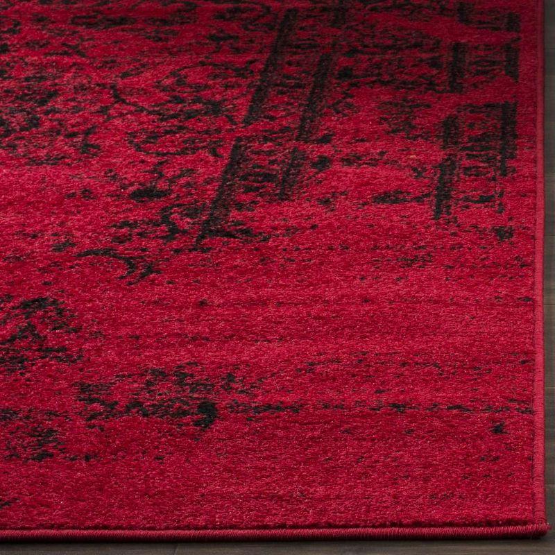 Adirondack ADR101 Power Loomed Area Rug - Red/Black - 5'1"x7'6" - Safavieh.