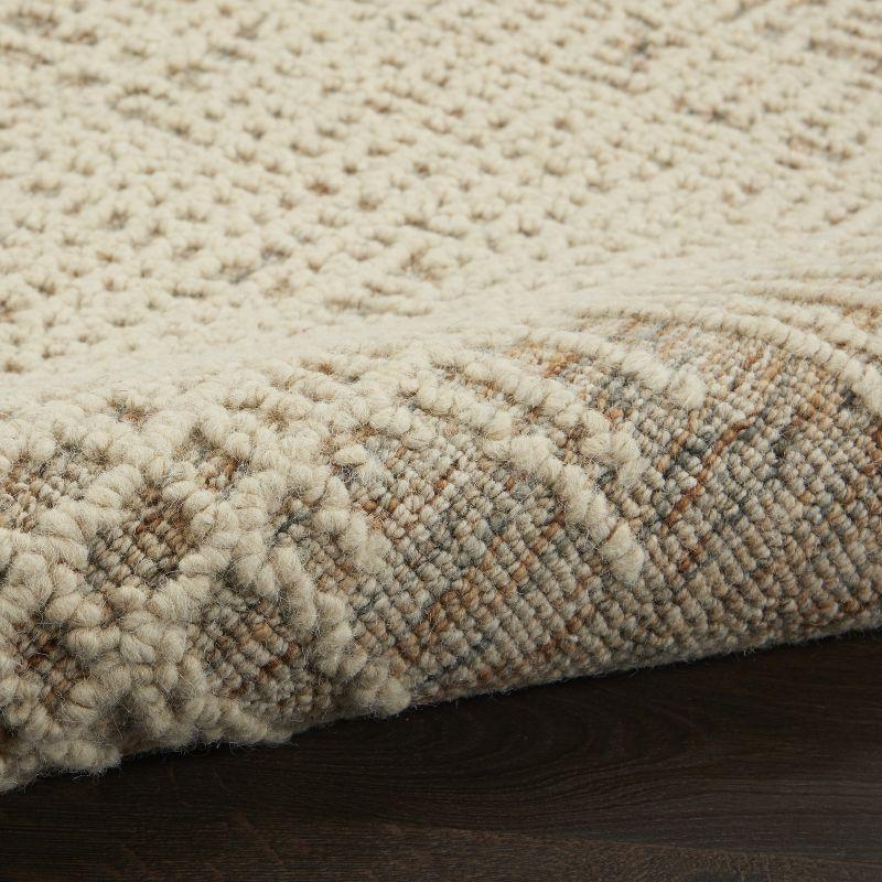 Nourison Vail Rustic Texture Indoor Area Rug Beige/Multi 7'9" x 9'9"