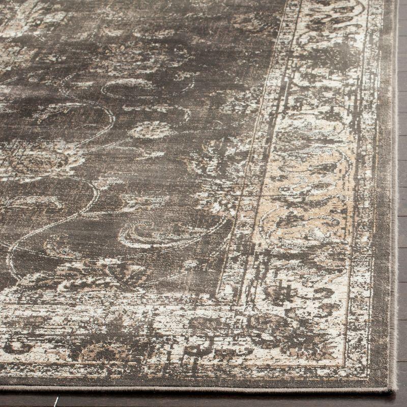 Heirloom Gray 47" Hand-Knotted Wool-Viscose Blend Area Rug