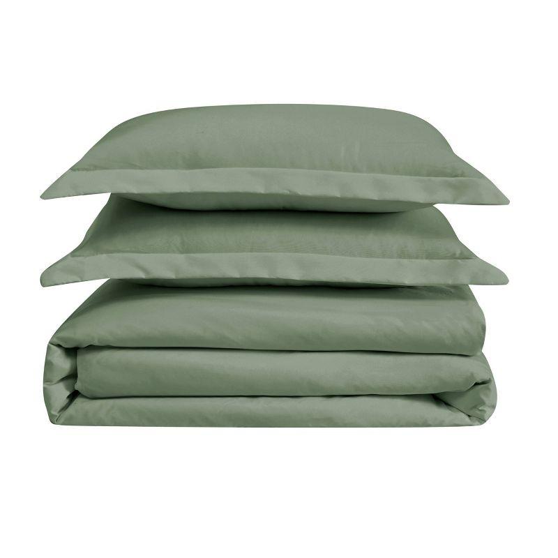 Green Twin/Twin XL Microfiber Duvet Cover Set