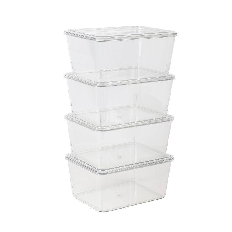 Martha Stewart Brody Premium Plastic Storage Bins With Lids