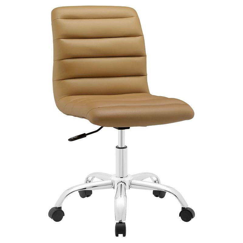 Modway Ripple Armless Mid Back Vinyl Office Chair