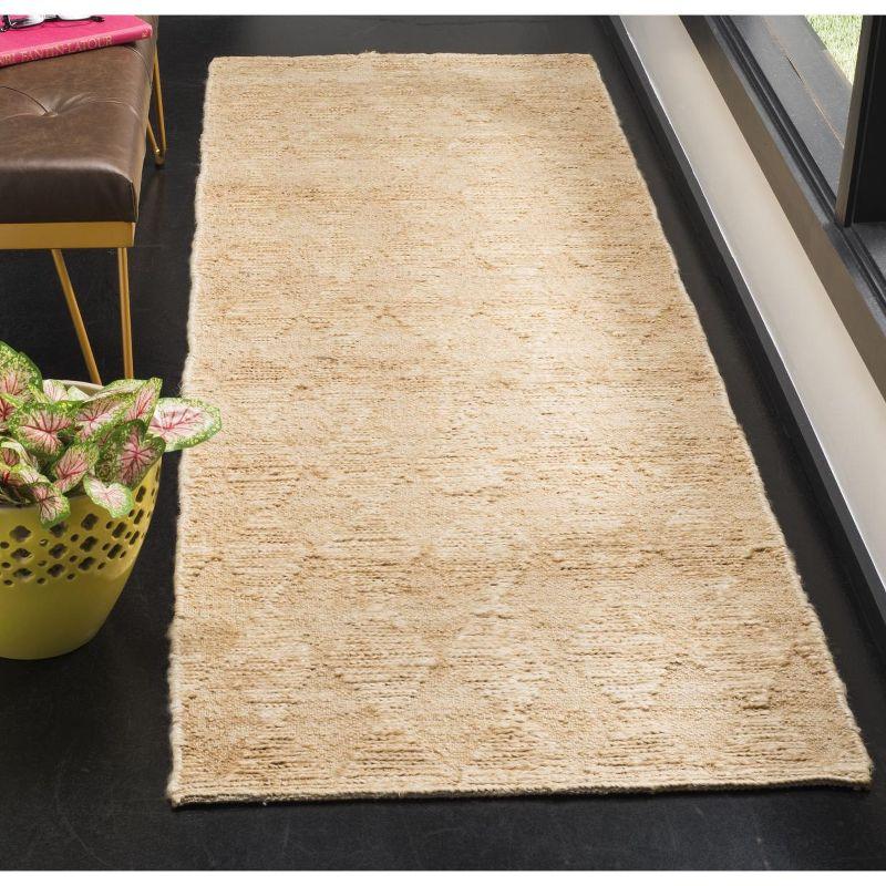 Organic ORG702 Handmade Indoor Runner - Light Beige - 2'6"x8' - Safavieh