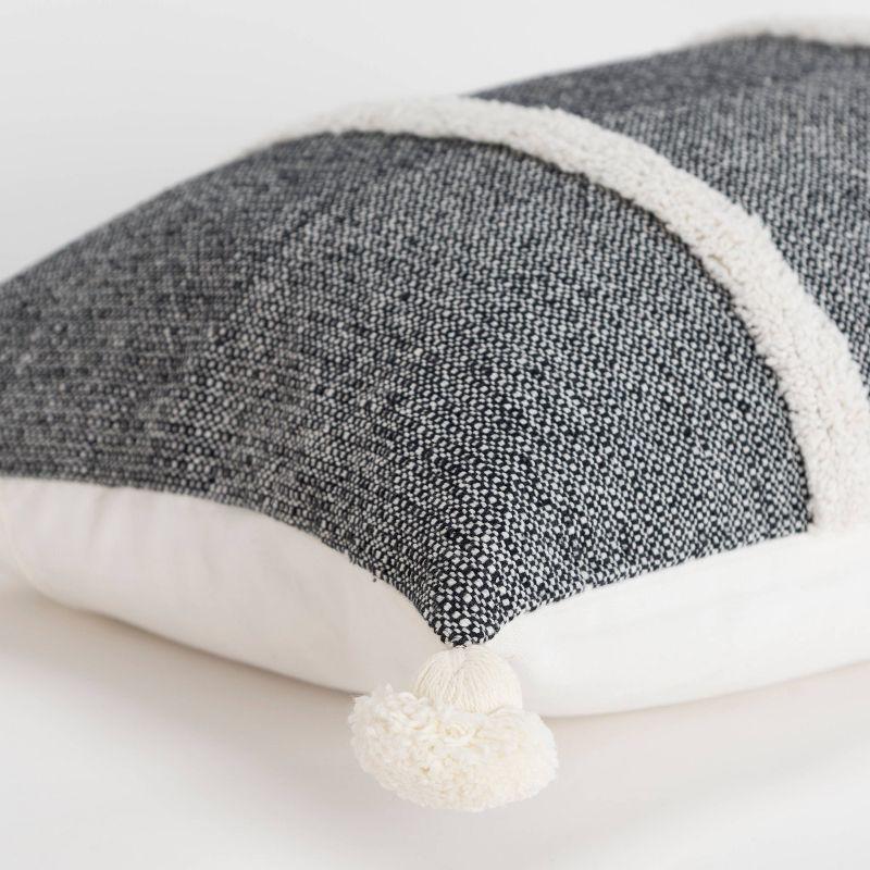 Rizzy Home Tassels Cotton Throw Pillow