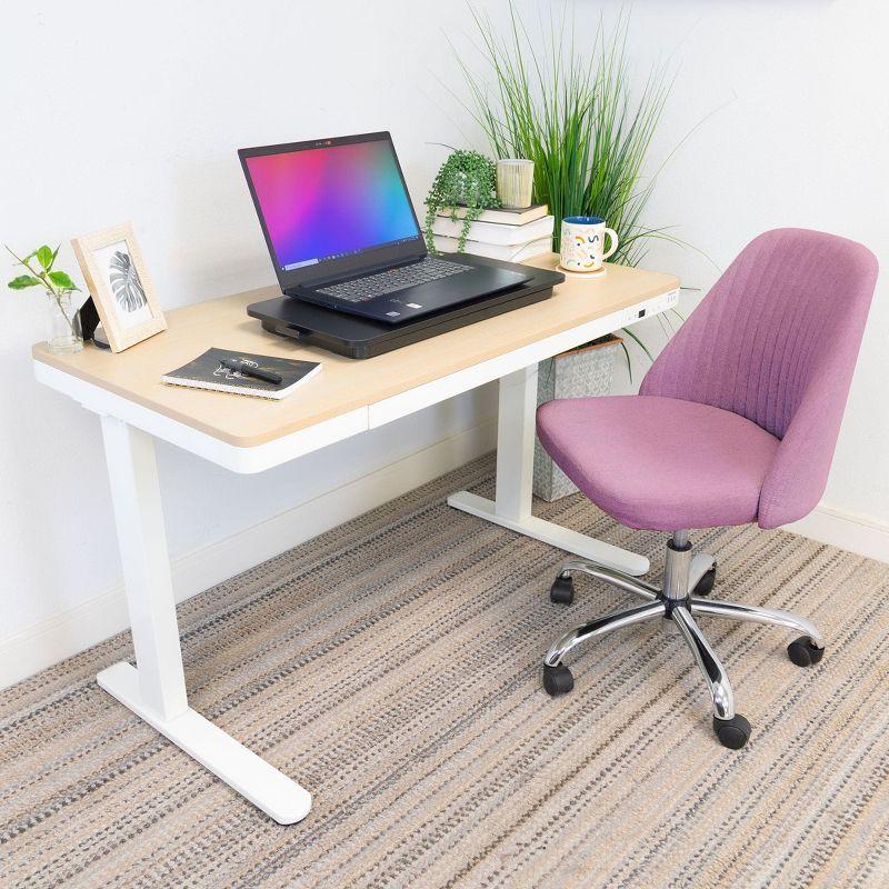 Mount-It! Height Adjustable Standing Keyboard Tray for Desktop, Sit Stand Key Board & Mouse Platform