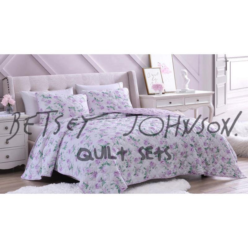 Betsey Johnson Floral Vineyard Reversible Quilt Set