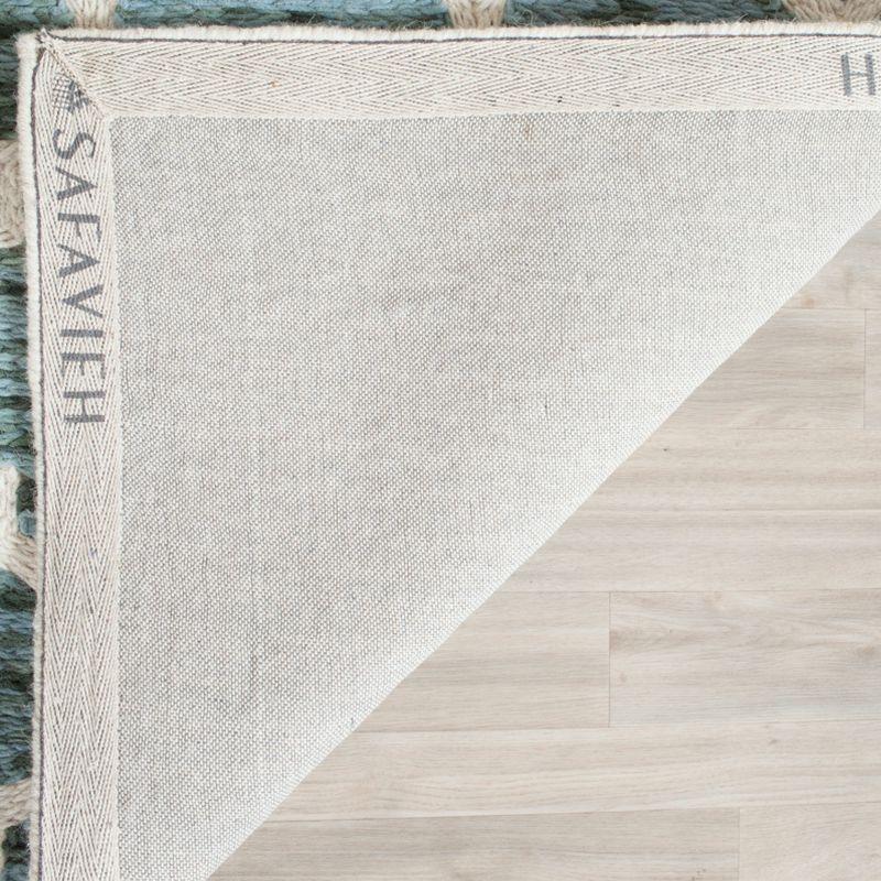 Himalaya HIM121 Handmade Accent Rug - 2'x3' - Turquoise/Ivory - Safavieh