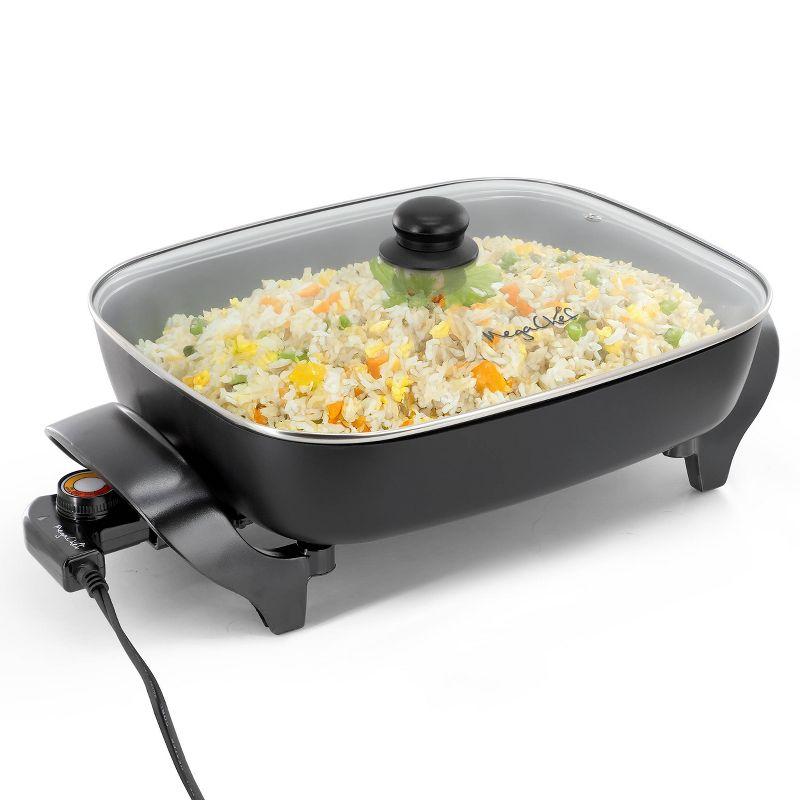 MegaChef MegaChef 14.96 Inch Electric Fry Pan with Non-Stick Coating
