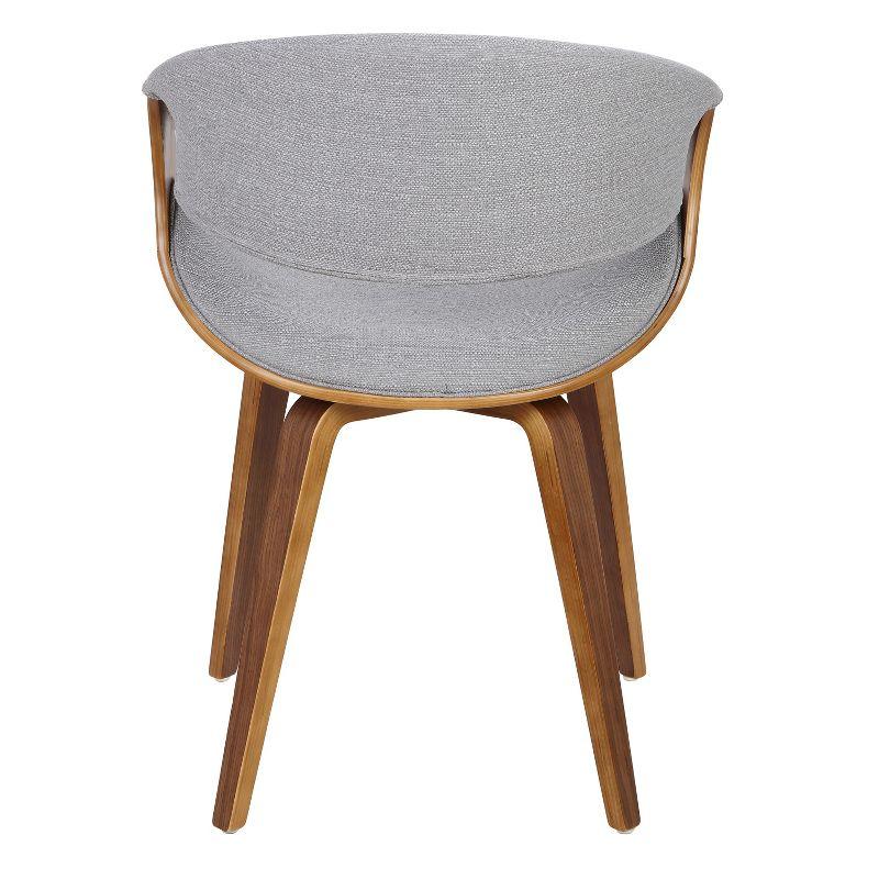 Curvo Mid-Century Modern Dining Accent Chair Gray - Lumisource
