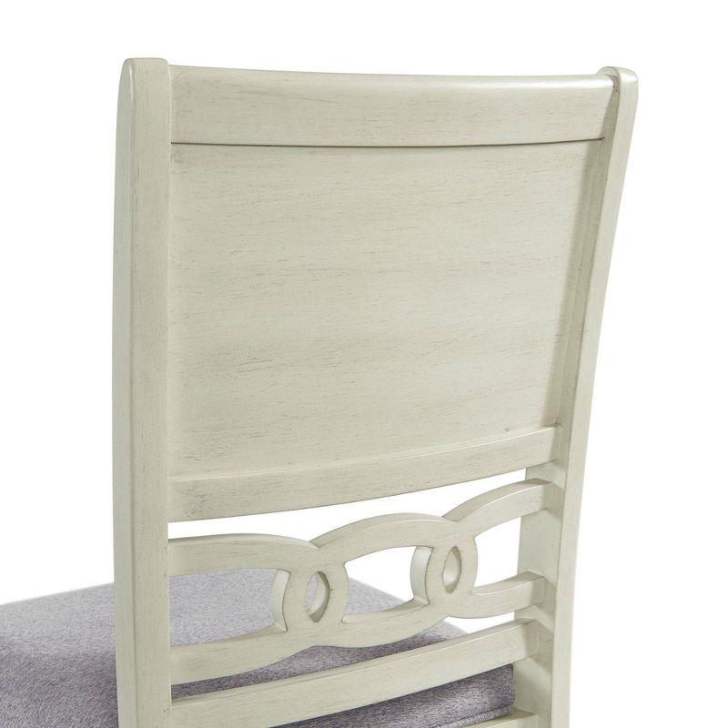 Bisque Upholstered Wood Transitional Side Chair