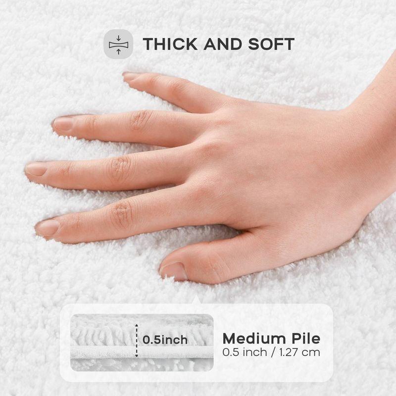 Madison Park Signature Splendor 100% Cotton Tufted 3000 GSM Reversible Bath Rug