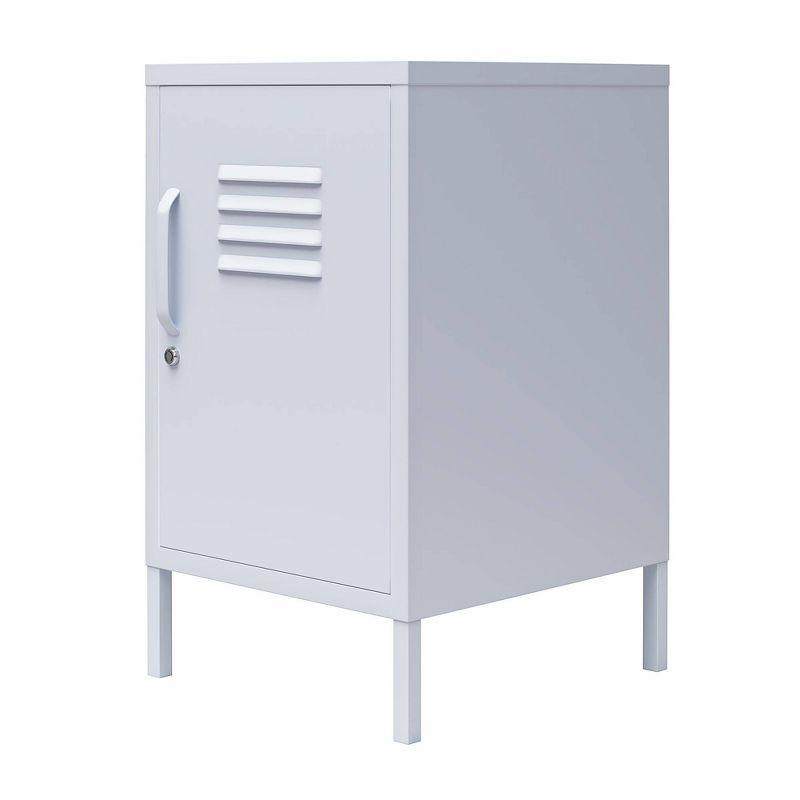 Cache Metal Locker End Table with Storage