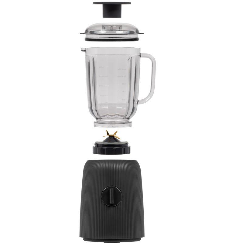 IRIS USA 3-Speed High-Power Professional-grade Countertop & Kitchen Blender - 50 oz Tritan Jar, Titanium-Coated Stainless Steel -Blades