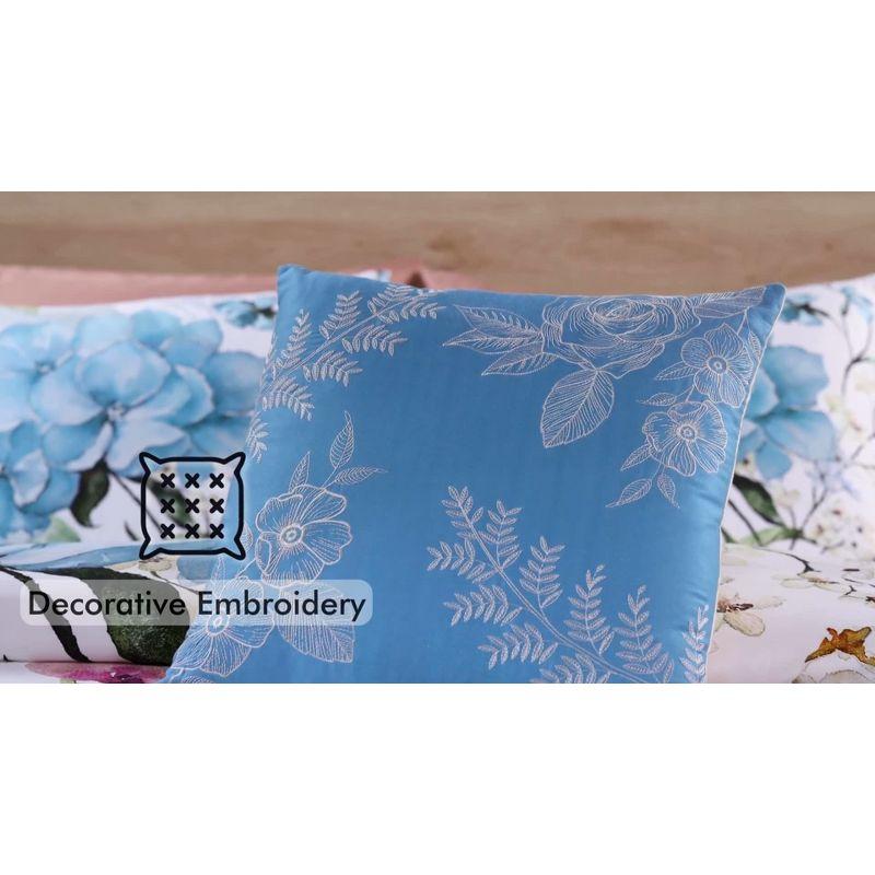 BeBeJan Bebejan Maia 100% Cotton Sateen 5 Piece Reversible Comforter Set